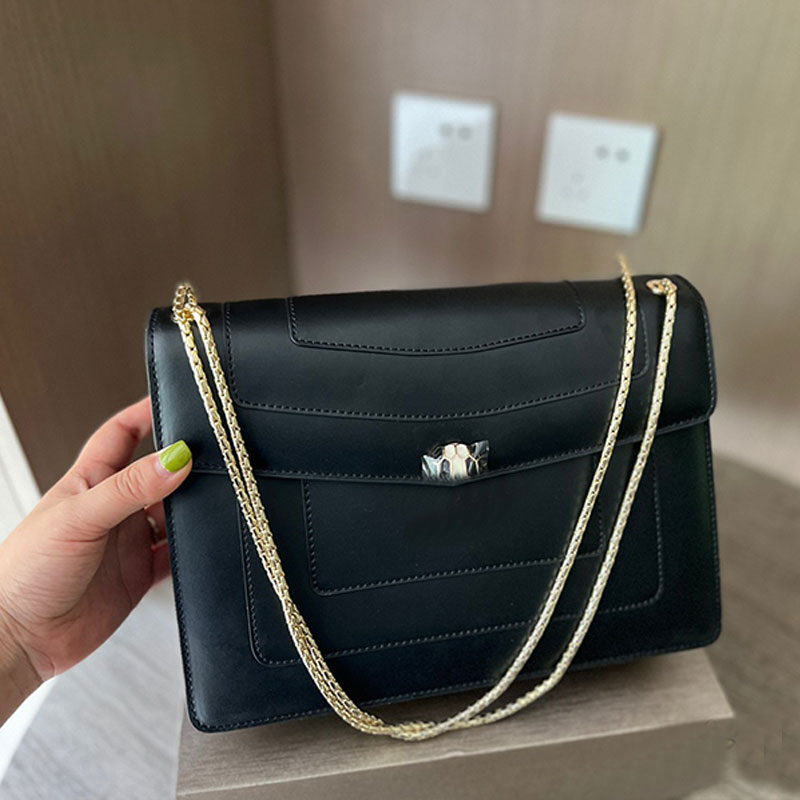 Snakehead Chain Crossbody Bag Women Handbags Purse Cowhide Leather Classic Letters Solid Color Shoulder Bags Flap Small Tote Wallets Multiple Colors
Snakehead Chain Crossbody Bag Women Handbags Purse Cowhide Leather Classic Letters Solid Color Shoulder Bags Flap Small Tote Wallets Multiple Colors