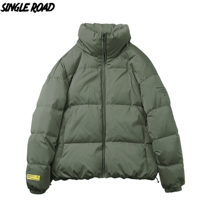 SingleRoad Men's Cotton Padded Jacket Winter Coat Parka High Collar Solid Windproof Hip Hop Streetwear Jacket For Men 201201, Black jacket men
SingleRoad Men's Cotton Padded Jacket Winter Coat Parka High Collar Solid Windproof Hip Hop Streetwear Jacket For Men 201201, Black jacket men
