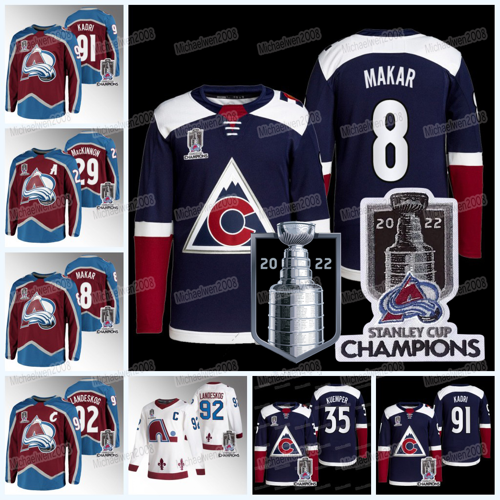 Avalanche Cale Makar Colorado 2022 Stanley Cup Champions Jersey Nazem Kadri Nathan MacKinnon Rantanen Gabriel Landeskog Johnson Nichushkin Kuemper Burakovsky, Men(with patch)
Avalanche Cale Makar Colorado 2022 Stanley Cup Champions Jersey Nazem Kadri Nathan MacKinnon Rantanen Gabriel Landeskog Johnson Nichushkin Kuemper Burakovsky, Men(with patch)