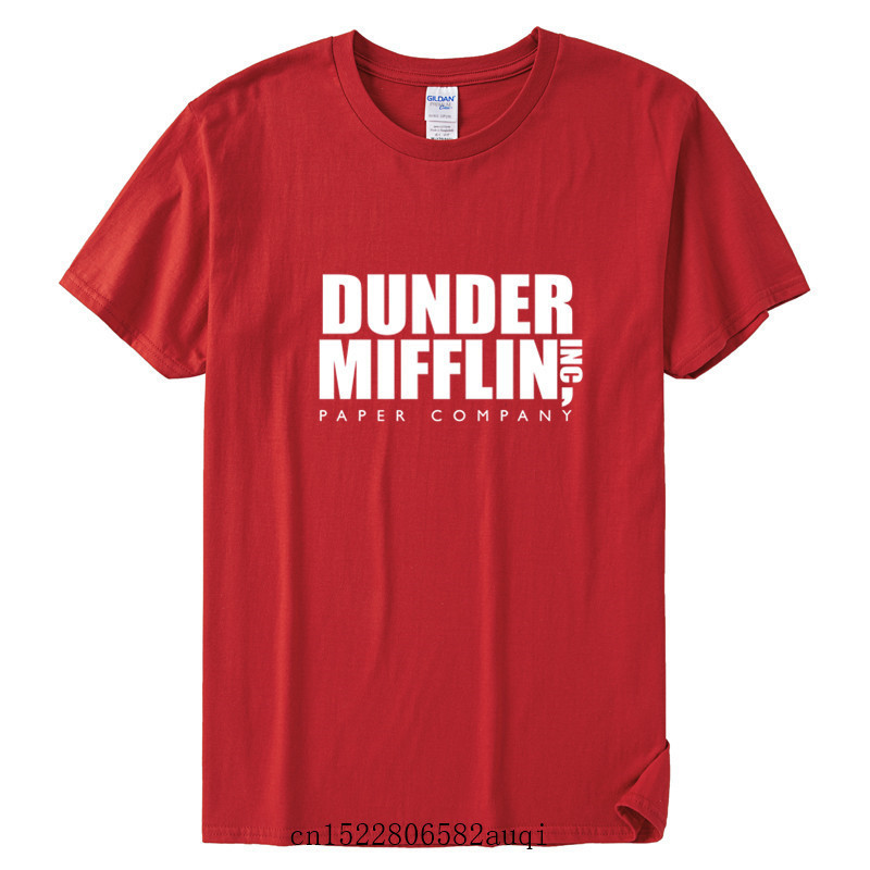 DUNDER MIFFLIN PAPER INC office tv show Mens Cotton TShirt Boy Girl Summer Cotton T shirt Unisex Clothes 220526