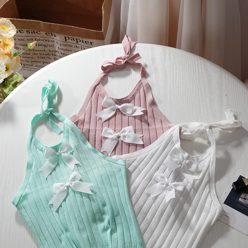Women's Tanks & Camis Summer Harajuku Pink Bow Neck Sling Vest Streetwear Fashion Sexy Dew Navel Kawaii Cool Girl 5 Colors Top, Black
Women's Tanks & Camis Summer Harajuku Pink Bow Neck Sling Vest Streetwear Fashion Sexy Dew Navel Kawaii Cool Girl 5 Colors Top, Black