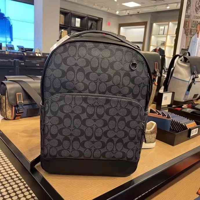 Cochbags mens bag grey PVC leather print versatile leisure travel backpack c2935, C2935 black
Cochbags mens bag grey PVC leather print versatile leisure travel backpack c2935, C2935 black
