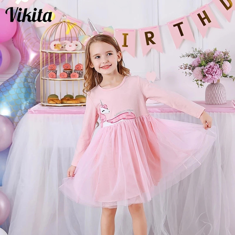 VIKITA Girls Dress Long Sleeve Kids Princess es Children Vestidos es Autumn Winter for Girl 220614, Relh4570
VIKITA Girls Dress Long Sleeve Kids Princess es Children Vestidos es Autumn Winter for Girl 220614, Relh4570