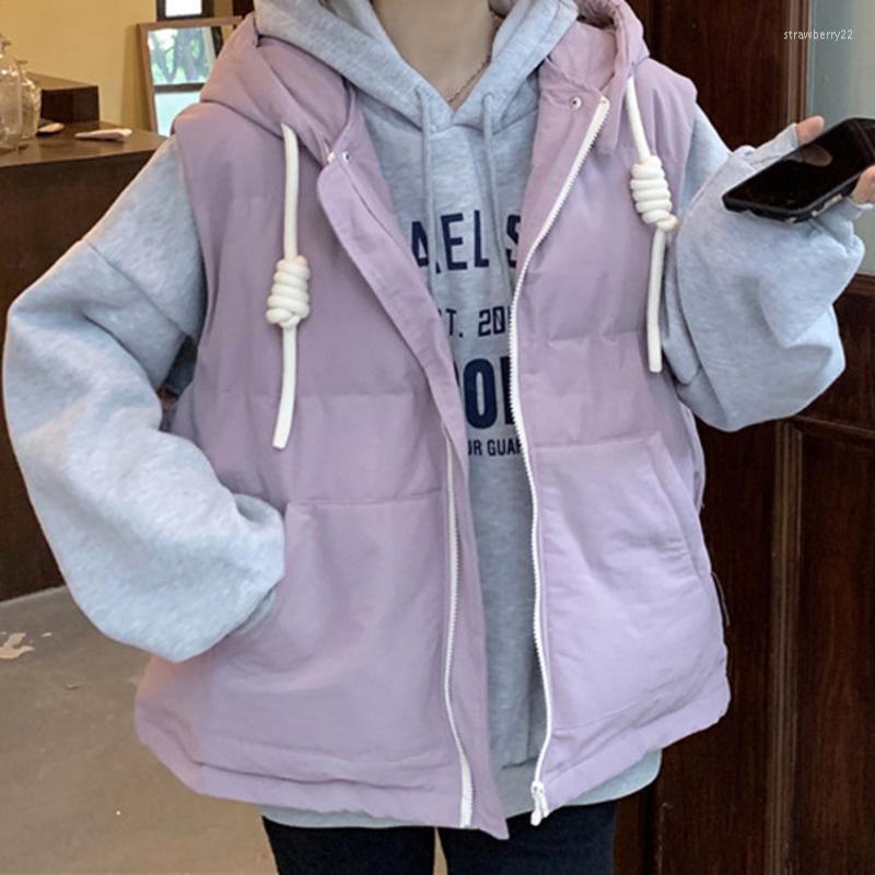 Women's Vests Large Pocket Hooded Cotton Jacket Vest Winter 2022 Loose Foreign Style Fashion Stra22, Cream
Women's Vests Large Pocket Hooded Cotton Jacket Vest Winter 2022 Loose Foreign Style Fashion Stra22, Cream