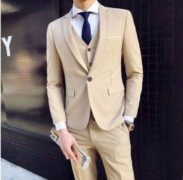 Men's suits business professional dress suit men's gentleman Korean version of the self-cultivation suit