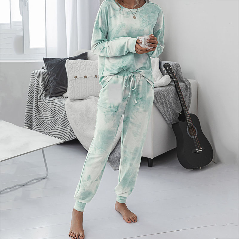 Women's Autumn Winter Pajamas Set Pajama For Women Sets 2 Pieces Sleepwear Long Sleeve Trousers Outdoor Home Clothes Suit 220329