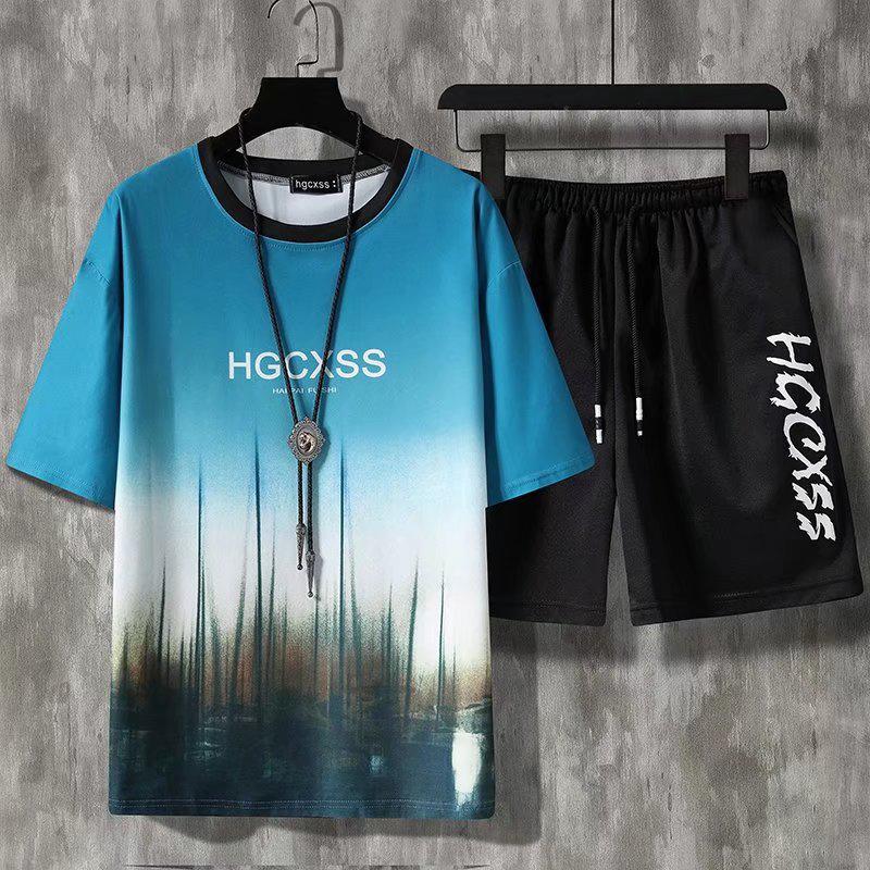 Men's Tracksuits Summer Mens Set Tshirt And Shorts 2 Piece Casual Short Sleeve Tracksuit Men Sportswear Harajuku Male Clothing SetMen's, Black
Men's Tracksuits Summer Mens Set Tshirt And Shorts 2 Piece Casual Short Sleeve Tracksuit Men Sportswear Harajuku Male Clothing SetMen's, Black