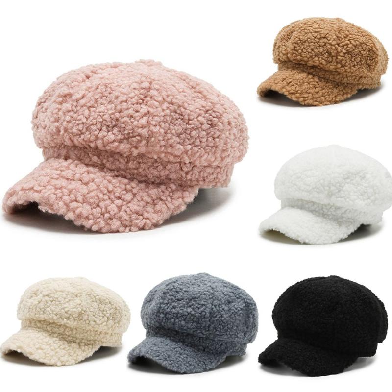 Berets Fashion Winter Women Lambswool Octagonal Hats Thickening Beret With Brim Autumn Female Casual Keep Warm Peaked CapsBerets, Brown 1
Berets Fashion Winter Women Lambswool Octagonal Hats Thickening Beret With Brim Autumn Female Casual Keep Warm Peaked CapsBerets, Brown 1