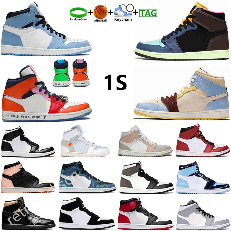 Basketball Shoes 1 1s Sneakers Rebellionaire Bred Patent Dark Mocha Marina Blue Bubble Gum Obsidian Shadow Royal Toe Twist men women trainers Sports Sneaker, #color 26
Basketball Shoes 1 1s Sneakers Rebellionaire Bred Patent Dark Mocha Marina Blue Bubble Gum Obsidian Shadow Royal Toe Twist men women trainers Sports Sneaker, #color 26