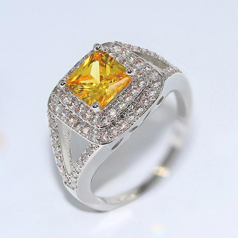 Cluster Rings ZHOUYANG For Women Classical Style Yellow Crystal Silver Color Wedding Party Engagement Gift Fashion Jewelry R499
Cluster Rings ZHOUYANG For Women Classical Style Yellow Crystal Silver Color Wedding Party Engagement Gift Fashion Jewelry R499