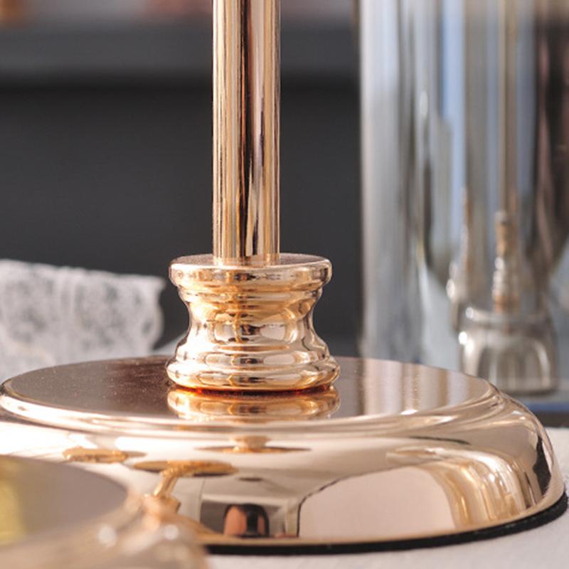 3pcs/set Retro Metal Candle Holders Creative Glass Candlestick Crafts Wedding Holiday Party Supplies Candelabrum Home Decoration Ornaments I0228 XJ260