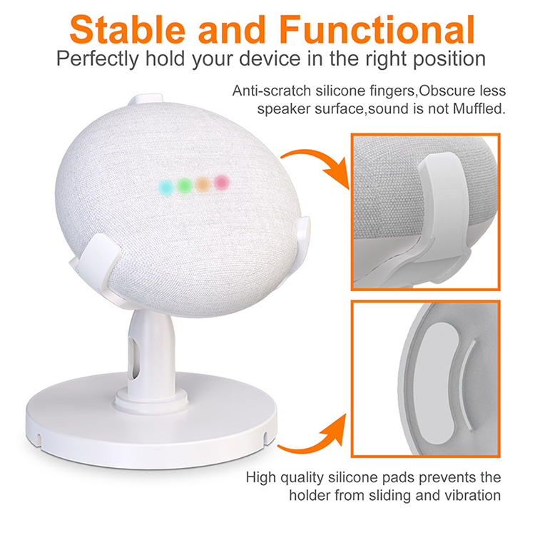 Table Holder for Google Nest Mini Home Mini Voice Assistants Desk Pedestal Mount Saving Space Bracket, White
Table Holder for Google Nest Mini Home Mini Voice Assistants Desk Pedestal Mount Saving Space Bracket, White