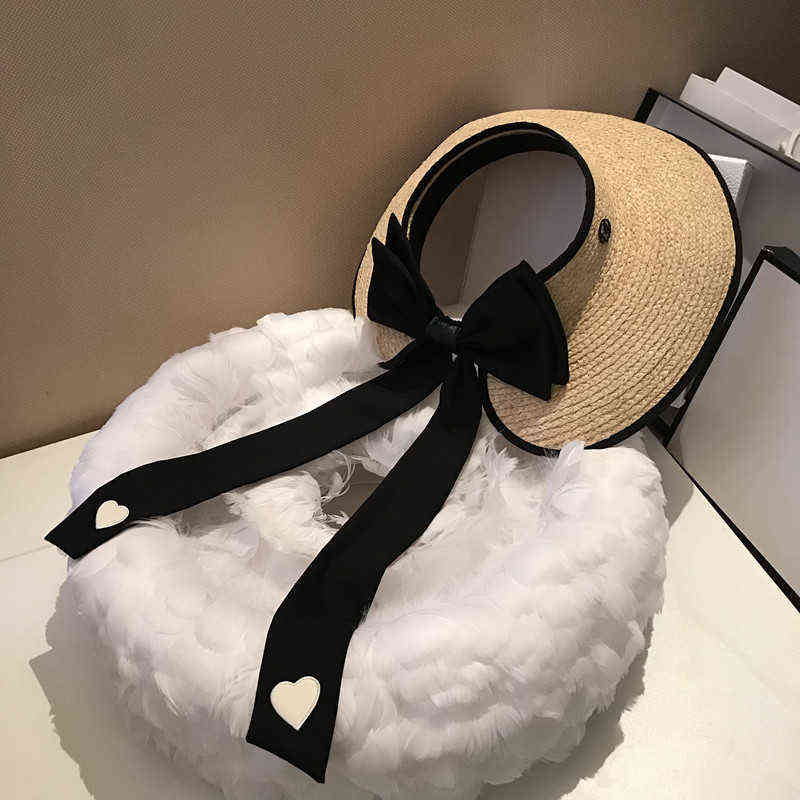 Top Luxury Designer Hats Summer Beach Sun Protection Straw Hat For Women Y220406, Love empty top hat
Top Luxury Designer Hats Summer Beach Sun Protection Straw Hat For Women Y220406, Love empty top hat