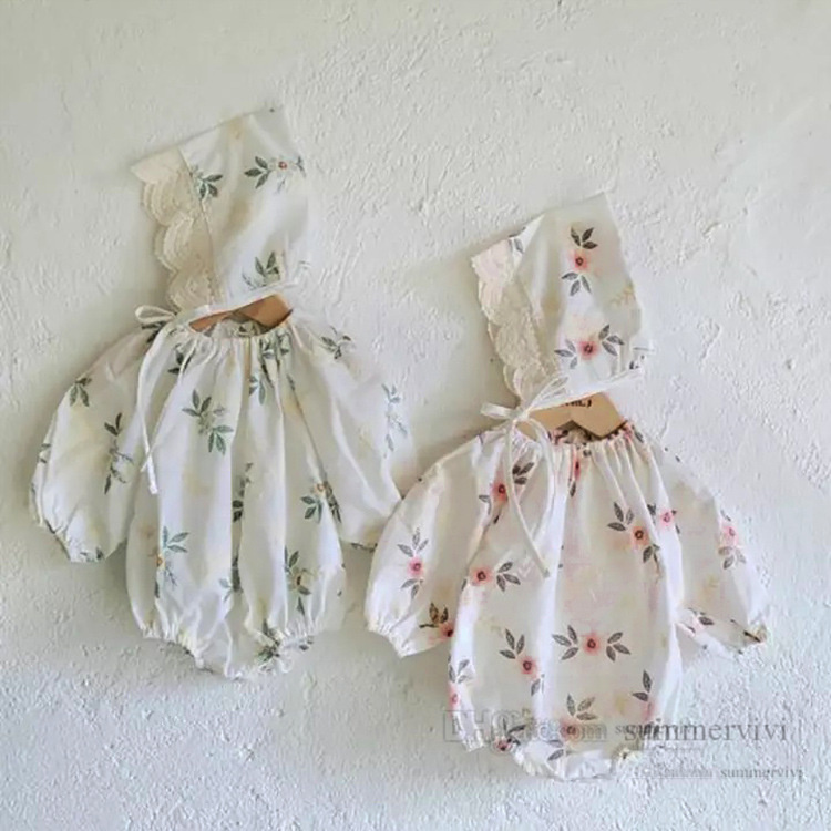 Infant girls floral embroidery romper 2022 spring kids long sleeve triangle jumpsuits lace hat 2pcs baby princess climb clothes Q7670, Green
Infant girls floral embroidery romper 2022 spring kids long sleeve triangle jumpsuits lace hat 2pcs baby princess climb clothes Q7670, Green