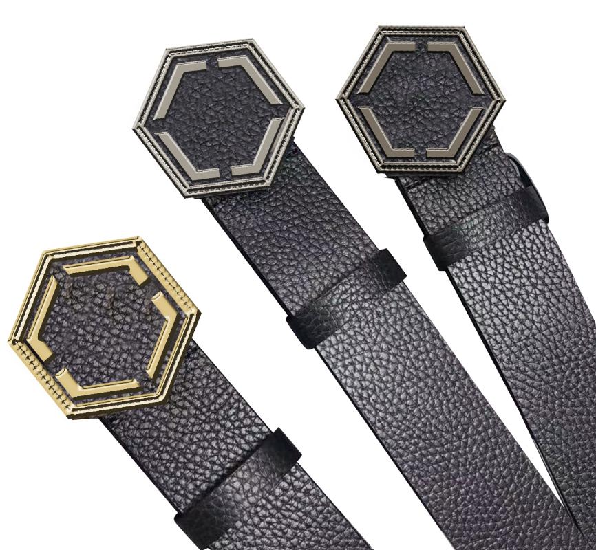 Belts Italian Original Punk Fashion Brand Starbags PP Skull Leather Belt, Hexagonal Logo, Top Leather, With Counter Box And Dust Bag, Black
Belts Italian Original Punk Fashion Brand Starbags PP Skull Leather Belt, Hexagonal Logo, Top Leather, With Counter Box And Dust Bag, Black