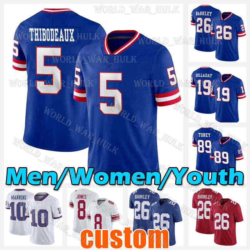 5 Kayvon Thibodeaux Jersey 26 Saquon Barkley Football 92 Michael Strahan 56 Lawrence Taylor Osi Umenyiora Wan'Dale Robinson Eli Manning Akins Tiki Barber David Tyree, Custom men (j r)
5 Kayvon Thibodeaux Jersey 26 Saquon Barkley Football 92 Michael Strahan 56 Lawrence Taylor Osi Umenyiora Wan'Dale Robinson Eli Manning Akins Tiki Barber David Tyree, Custom men (j r)