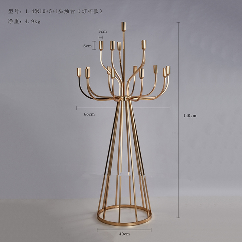 Decoration Candle Holders Metal Candlestick Flower Vase Table Centrepiece Event Flower Rack Floor Road Lead Wedding imake176