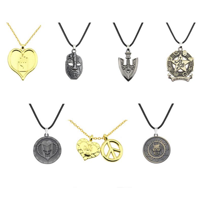 Pendant Necklaces Anime JOJOS BIZARRE ADVENTURE Metal Rope Chain Killer Queen Higashikata Josuke Jewelry Ketting Necklace For Fans