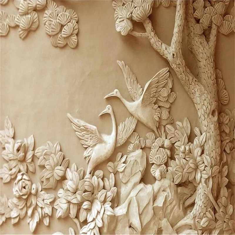 Custom Photo Wallpapers 3D Relief Tree Stereo Murals Living Room Hotel TV Background papel de parede Waterproof 3d wallpaper