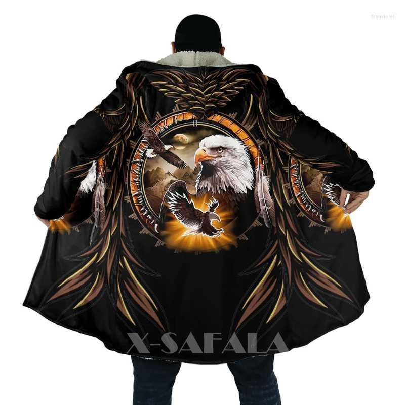 Men' Wool & Blends Viking Totem Crow Eagle All Over 3D Printed Thick Warm Hooded Cloak For Men Windproof Fleece Unisex Casual-3 Fran22, D184
Men' Wool & Blends Viking Totem Crow Eagle All Over 3D Printed Thick Warm Hooded Cloak For Men Windproof Fleece Unisex Casual-3 Fran22, D184