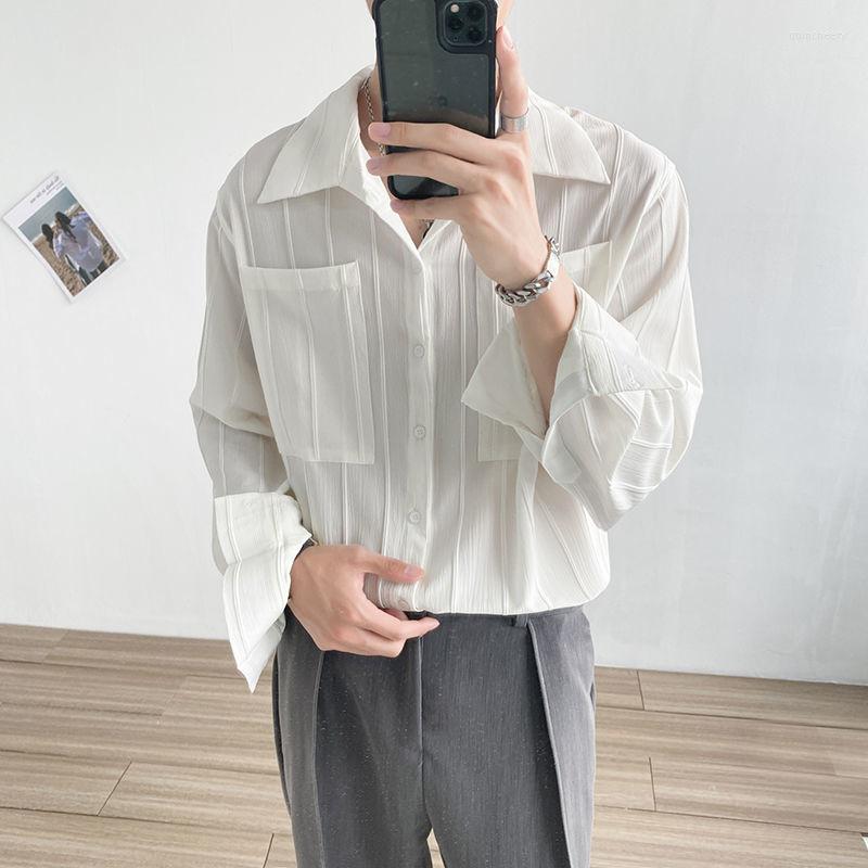 Men's Dress Shirts Loose Solid Jacquard All-match Shirt Casual Long Sleeve Lapel Big Pocket Male Clothes Four Seasons Slim Fit TopsMen's Qui, Black
Men's Dress Shirts Loose Solid Jacquard All-match Shirt Casual Long Sleeve Lapel Big Pocket Male Clothes Four Seasons Slim Fit TopsMen's Qui, Black
