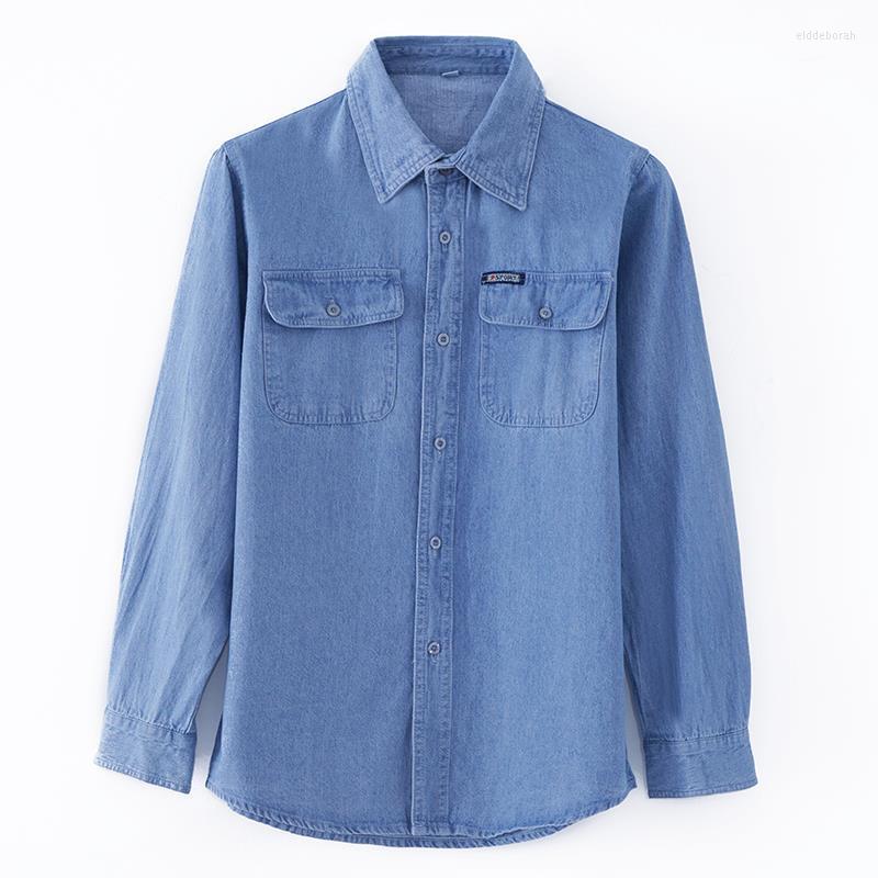 Men' Casual Shirts Men' Denim Multi Pockets Vintage Blue Comfortable Soft Long Sleeve Korean Cowboy Work Clothes Oversized ShirtMen
Men' Casual Shirts Men' Denim Multi Pockets Vintage Blue Comfortable Soft Long Sleeve Korean Cowboy Work Clothes Oversized ShirtMen