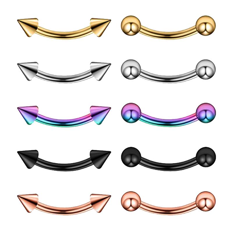 Stud 10Pcs 16G 316L Stainless Steel Curved Eyebrow Ear Lip Navel Belly Ring Body Piercing Jewelry 6mm 8mm 10mm 12mmStud
Stud 10Pcs 16G 316L Stainless Steel Curved Eyebrow Ear Lip Navel Belly Ring Body Piercing Jewelry 6mm 8mm 10mm 12mmStud