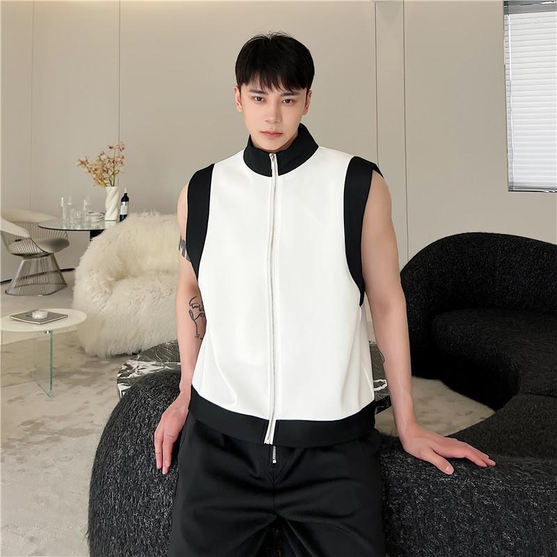 Men's Vests 2022 Autumn Korean Style Personality Mixed Color Design Vest Men Casual Loose Sleeveless Waistcoat For -XL Kare22, Black
Men's Vests 2022 Autumn Korean Style Personality Mixed Color Design Vest Men Casual Loose Sleeveless Waistcoat For -XL Kare22, Black