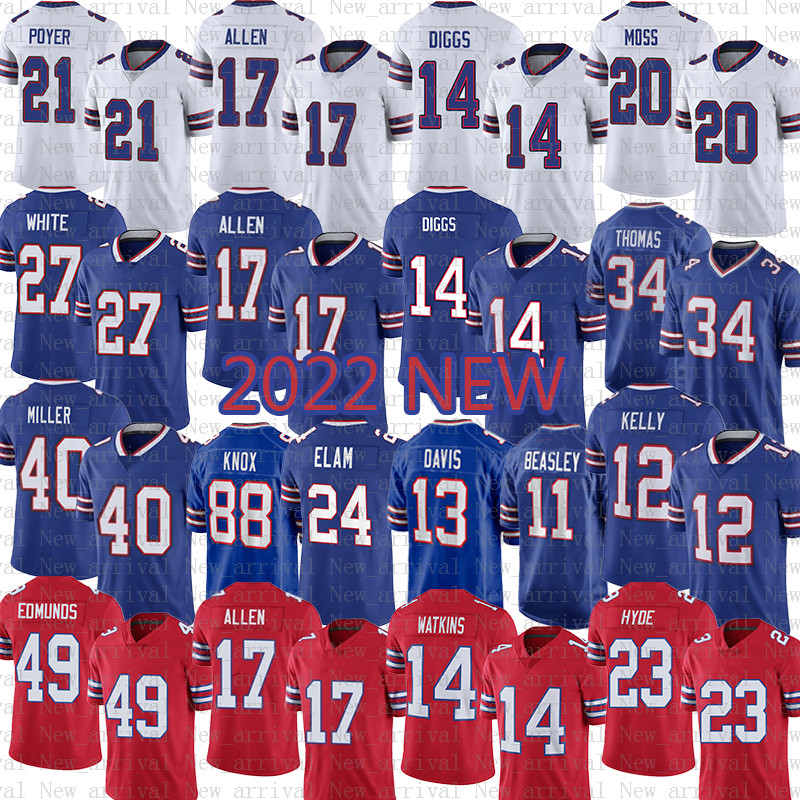 Von Miller Josh Allen Buffalo Football Jersey Stefon Diggs Dawson Knox Gabriel Davis Kaiir Elam Poyer Micah Hyde Cole Beasle Bruce Smith Tremaine Edmunds James Cook, Mens-b e
Von Miller Josh Allen Buffalo Football Jersey Stefon Diggs Dawson Knox Gabriel Davis Kaiir Elam Poyer Micah Hyde Cole Beasle Bruce Smith Tremaine Edmunds James Cook, Mens-b e