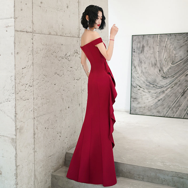 Beautiful new candy color evening dresses gree prom mermaid vestidos de fiesta de noche women dress elegant