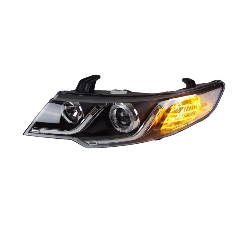 2 PCS Auto Car Head Light Parts For KIA Forte 2009-2013 LED Lamps Headlight Replacement DRL Dual Beam Lens Headlights