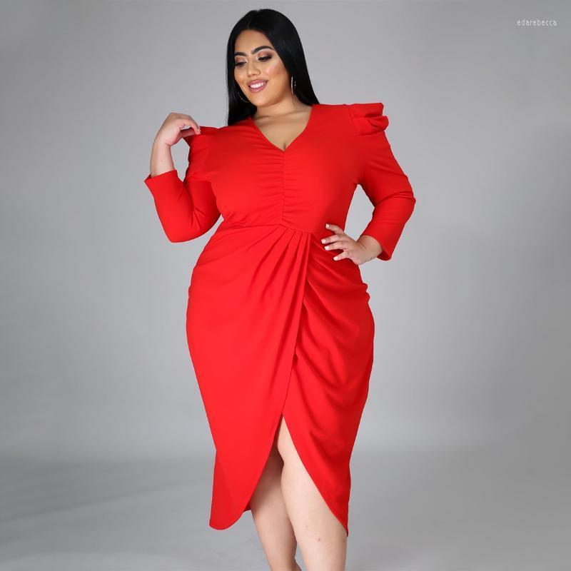 Plus Size Dresses 4XL Women Elegant Red Dress Sexy V Neck Wrist Sleeve High Waist Midi Evening Birthday Christmas Gowns 2022 Edar22, Black
Plus Size Dresses 4XL Women Elegant Red Dress Sexy V Neck Wrist Sleeve High Waist Midi Evening Birthday Christmas Gowns 2022 Edar22, Black