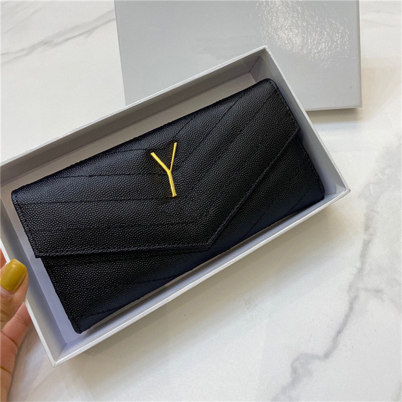 Caviar Cowhide Women Money Clips Metal Letter Designer Wallets Card Holder Coin Purse Business Style Ladies Purse
Caviar Cowhide Women Money Clips Metal Letter Designer Wallets Card Holder Coin Purse Business Style Ladies Purse