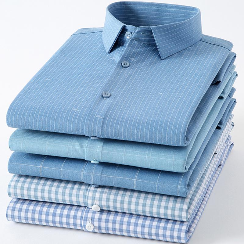 Men's Casual Shirts Plaid Men's For Man Dress Long-Sleeve Regular-Fit Button-Collar Design Cotton Male Social ClothingMen's, 838-25
Men's Casual Shirts Plaid Men's For Man Dress Long-Sleeve Regular-Fit Button-Collar Design Cotton Male Social ClothingMen's, 838-25