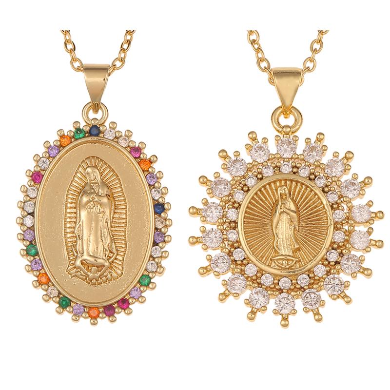 Pendant Necklaces Holy Virgin Mary Fine CZ Cubic Zirconia Necklace Copper Metal Chain Unisex Religious Jewelry GiftPendant NecklacesPendant
Pendant Necklaces Holy Virgin Mary Fine CZ Cubic Zirconia Necklace Copper Metal Chain Unisex Religious Jewelry GiftPendant NecklacesPendant