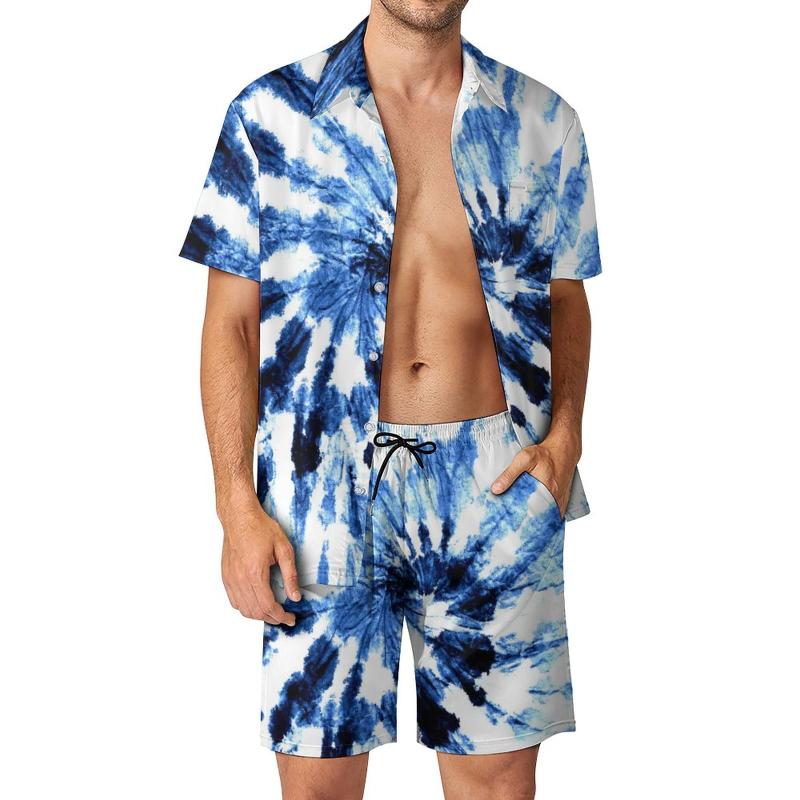 Men's Tracksuits Blue Swirl Tie Dye Men Sets Abstract Print Casual Shirt Set Trendy Beachwear Shorts Short-Sleeve Suit 2 Piece Clothes Plus, Style-2
Men's Tracksuits Blue Swirl Tie Dye Men Sets Abstract Print Casual Shirt Set Trendy Beachwear Shorts Short-Sleeve Suit 2 Piece Clothes Plus, Style-2