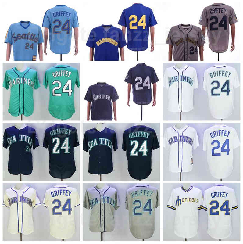 1984 1995 Vintage Baseball 24 Ken Griffey Jersey Retro Flexbase Cool Base Pullover Stitched And Sewing Navy Blue Green White Grey Beige Team
1984 1995 Vintage Baseball 24 Ken Griffey Jersey Retro Flexbase Cool Base Pullover Stitched And Sewing Navy Blue Green White Grey Beige Team