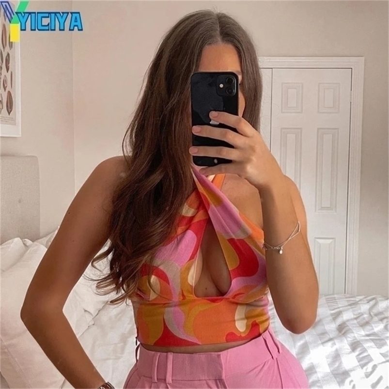 Women Fashion With Crossover Straps Sexy Printed Y2K Tank Tops Strapless Slim Fitted Female Camis Chic Summer Hole Vest 220318, Fuchsia
Women Fashion With Crossover Straps Sexy Printed Y2K Tank Tops Strapless Slim Fitted Female Camis Chic Summer Hole Vest 220318, Fuchsia