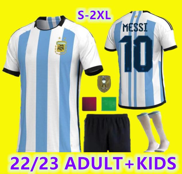 Player Fans Version Argentina Soccer Jersey 22 23 Copa America DI MARIA special Football Shirts 2022 2023 DYBALA LO CELSO National Team MARA