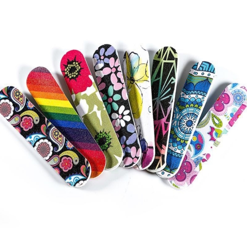 Nail File Buffer Sanding Washable Manicure Tool Nail Art Polish Sandpaper Strip Bar Polishing