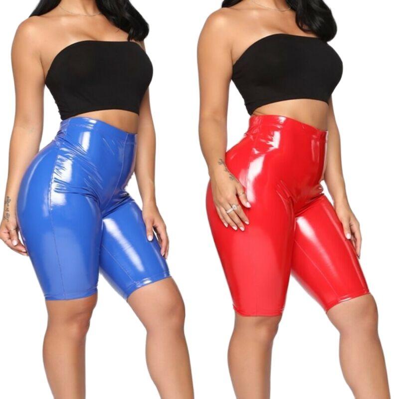 Women' Shorts Women Tights Sexy Wet Look PU Leather High Waisted Bandage Leggings Faux Short Trousers, Black
Women' Shorts Women Tights Sexy Wet Look PU Leather High Waisted Bandage Leggings Faux Short Trousers, Black