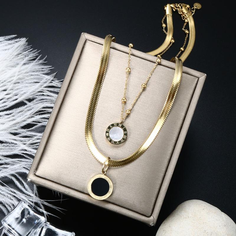 Pendant Necklaces ZMFashion For Women Layered Snakes Chains Link Necklace With Black White Shell Roman Numerals Wolf Sexy Choker JewelryPend
Pendant Necklaces ZMFashion For Women Layered Snakes Chains Link Necklace With Black White Shell Roman Numerals Wolf Sexy Choker JewelryPend