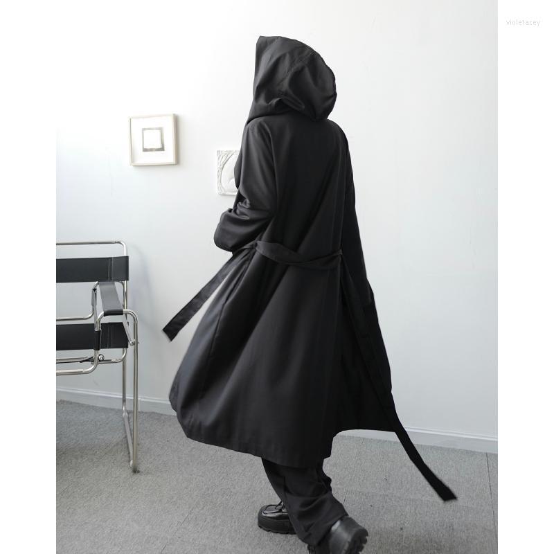 Men' Trench Coats Black Coat Hooded Gothic Loose X-Long Windbreaker Outwear E43 Viol22
Men' Trench Coats Black Coat Hooded Gothic Loose X-Long Windbreaker Outwear E43 Viol22