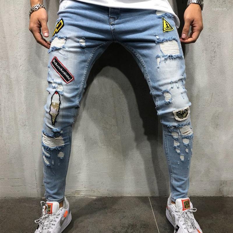 Men' Jeans European And American Style Hip Hop Tight Men' Slim Hole Denim Pencil Pants Blue Black High Quality Man TrousersMen' Heat2
Men' Jeans European And American Style Hip Hop Tight Men' Slim Hole Denim Pencil Pants Blue Black High Quality Man TrousersMen' Heat2