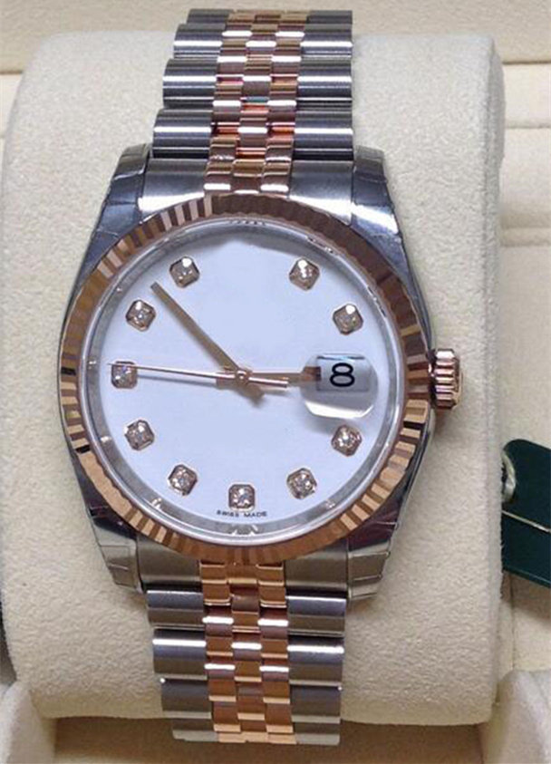 BK Factory Luxury High Quality Watch 116231 36mm Bi/Colour White Diamond Dial stainless steel 2813 Movement Mechanical automatic men watch, Thimble
BK Factory Luxury High Quality Watch 116231 36mm Bi/Colour White Diamond Dial stainless steel 2813 Movement Mechanical automatic men watch, Thimble
