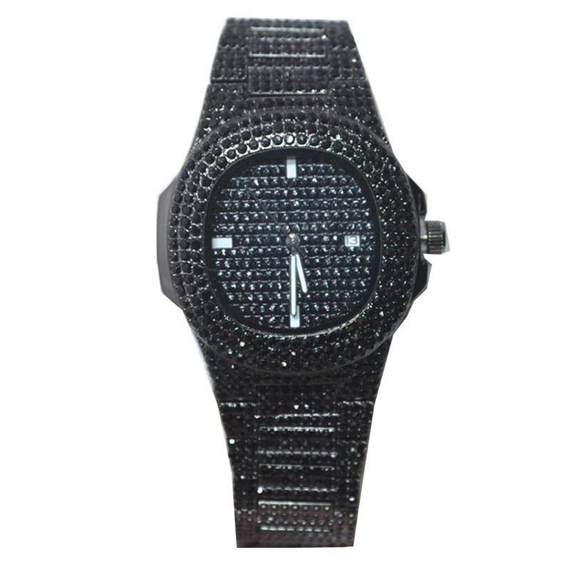 Wristwatches Hip Hop Luxury Mens Iced Out Watches Date Quartz Wrist With Micropave CZ Alloy Watch For Women Men Jewelry, Slivery;brown
Wristwatches Hip Hop Luxury Mens Iced Out Watches Date Quartz Wrist With Micropave CZ Alloy Watch For Women Men Jewelry, Slivery;brown