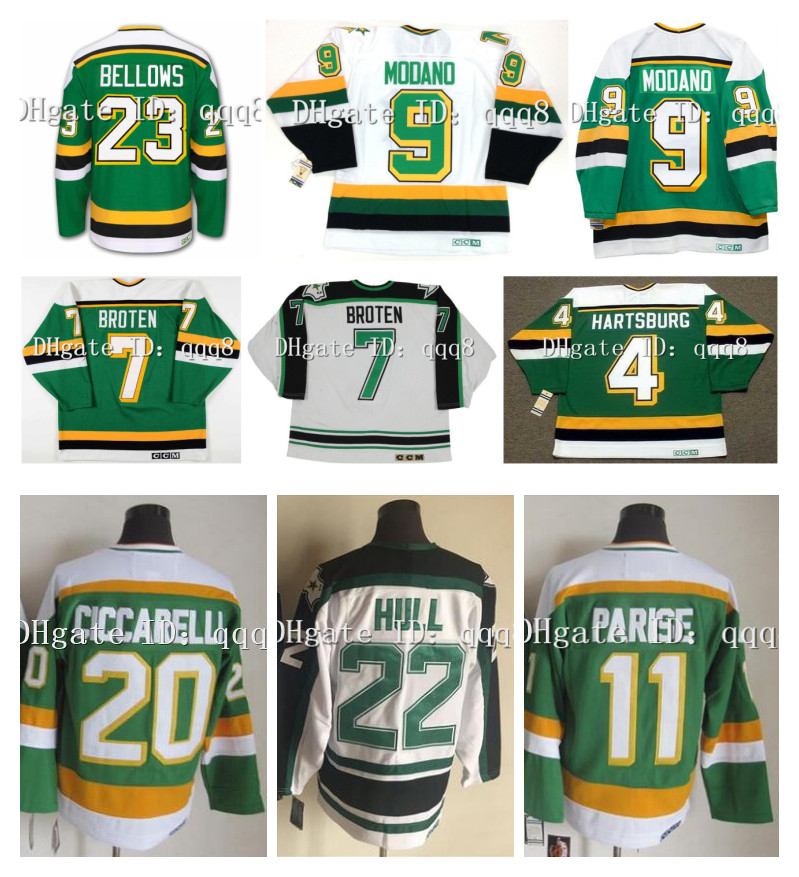 Vintage Mike Modano Stars Hockey Jersey DINO CICCARELLI Neal Broten J.P. Parise Craig Hartsburg Brian Bellows JON CASEY Brett Hull Minnesota North Retro CCM Jerseys, As pic
Vintage Mike Modano Stars Hockey Jersey DINO CICCARELLI Neal Broten J.P. Parise Craig Hartsburg Brian Bellows JON CASEY Brett Hull Minnesota North Retro CCM Jerseys, As pic