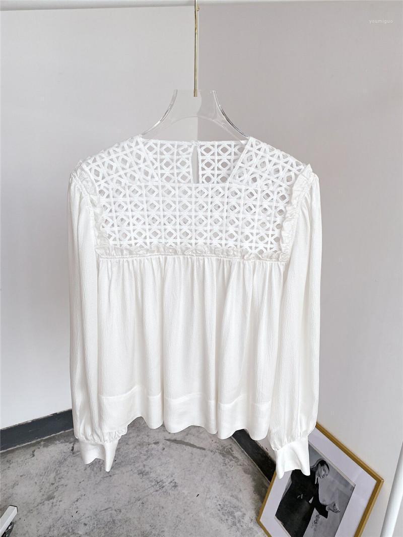 Black White Embroidered Hollow Contrast Stitching Ruffled Loose Blouse Full Sleeve Women Shirts Women's Blouses &
Black White Embroidered Hollow Contrast Stitching Ruffled Loose Blouse Full Sleeve Women Shirts Women's Blouses &
