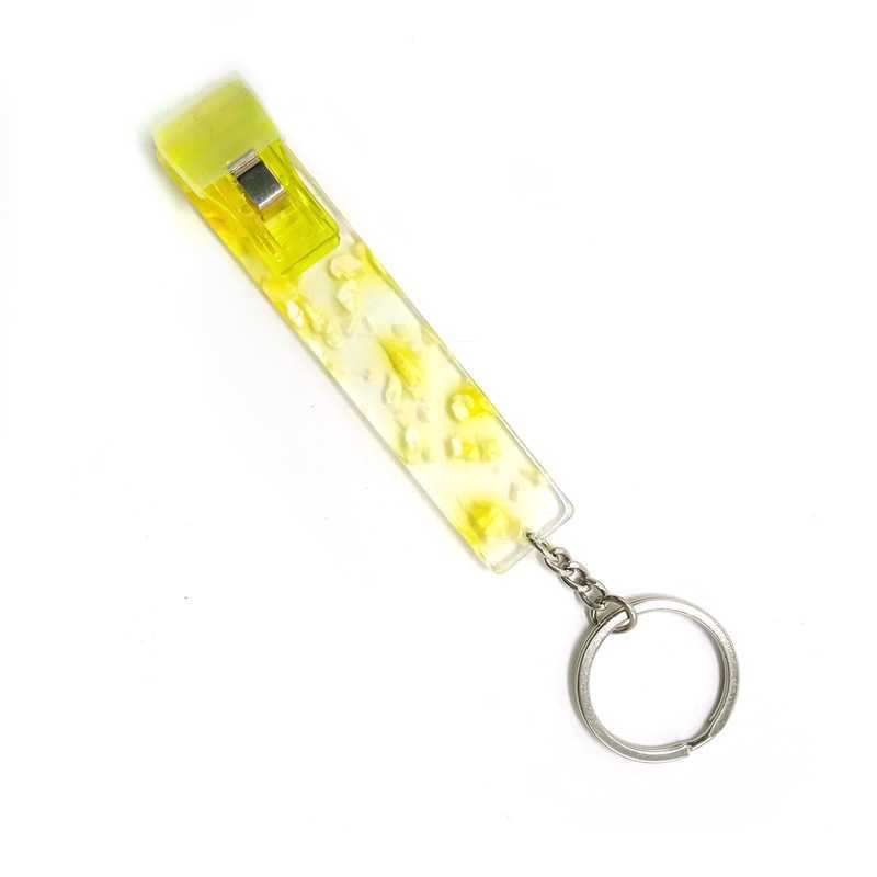 Credit Card Puller Clip Key Rings Acrylic Debit Bank Card Grabber For Long Nail Atm Keychain Cards Clip Nails Tools
