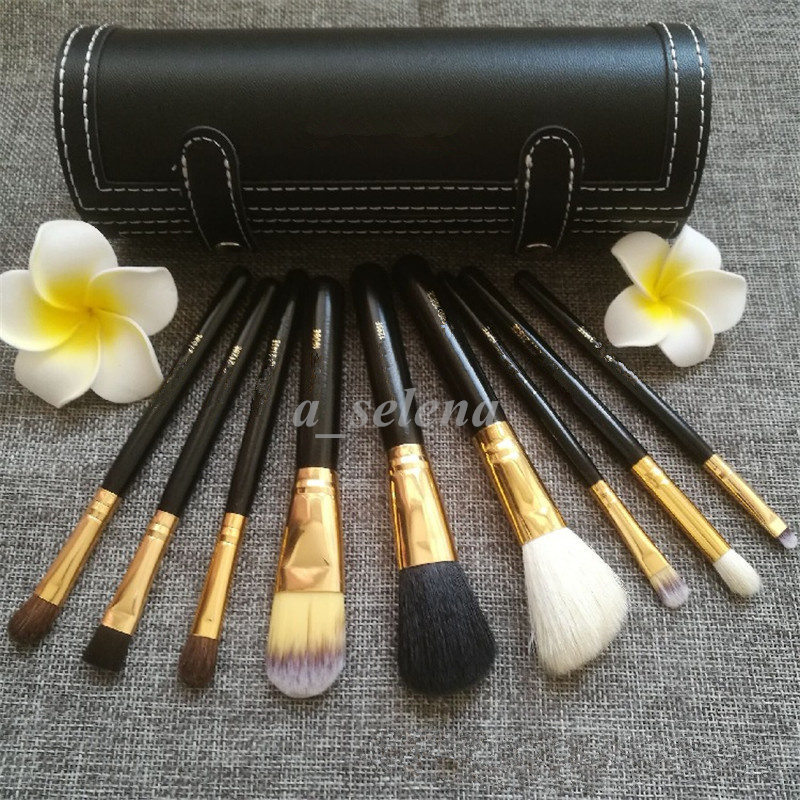 9 PCS Makeup Brush Set with Cup Holder Professional Mape Up Cosmetic Brushes